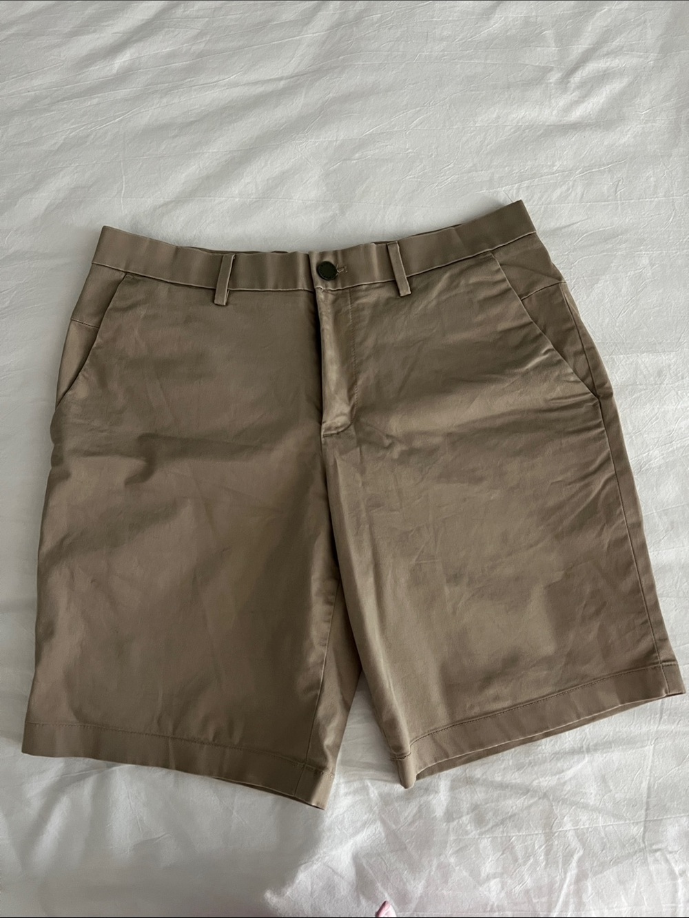 Banana Republic Tan Flat Front Shorts